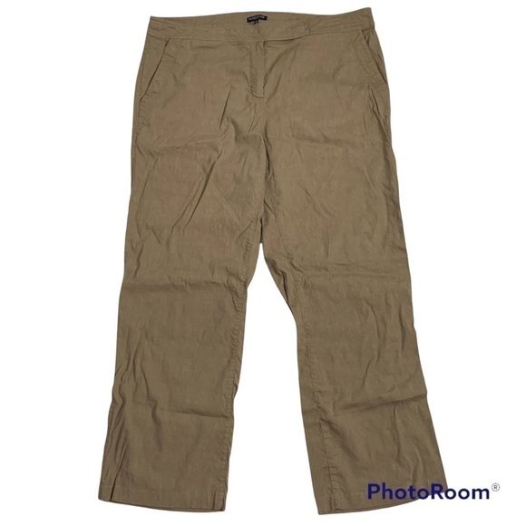 Eileen Fisher Linen Blend Straight Leg Trousers - Picture 4 of 16